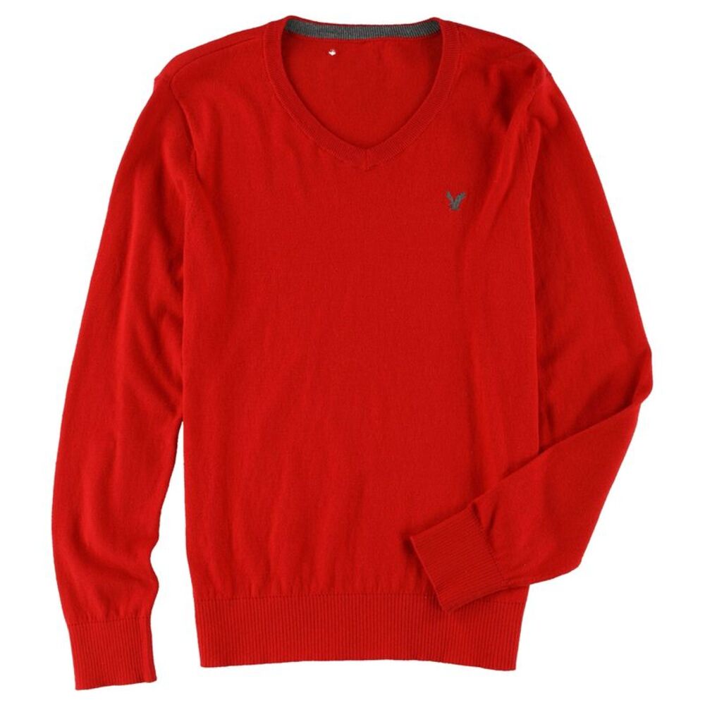 Tags Weekly Mens LS Knit Sweater, Red, XS, DM